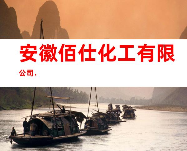 安徽佰仕化工有限公司．